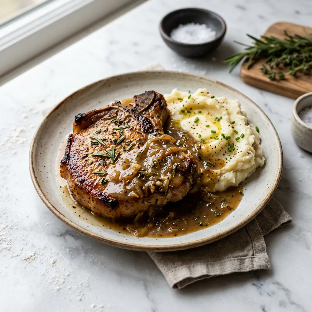 Baked Pork Chops With White Wine