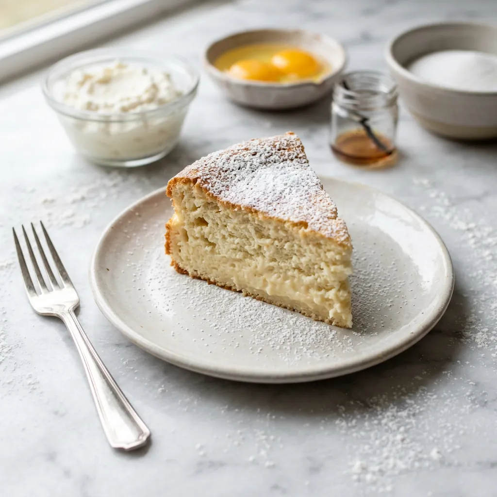 Baked Ricotta Pudding Cake