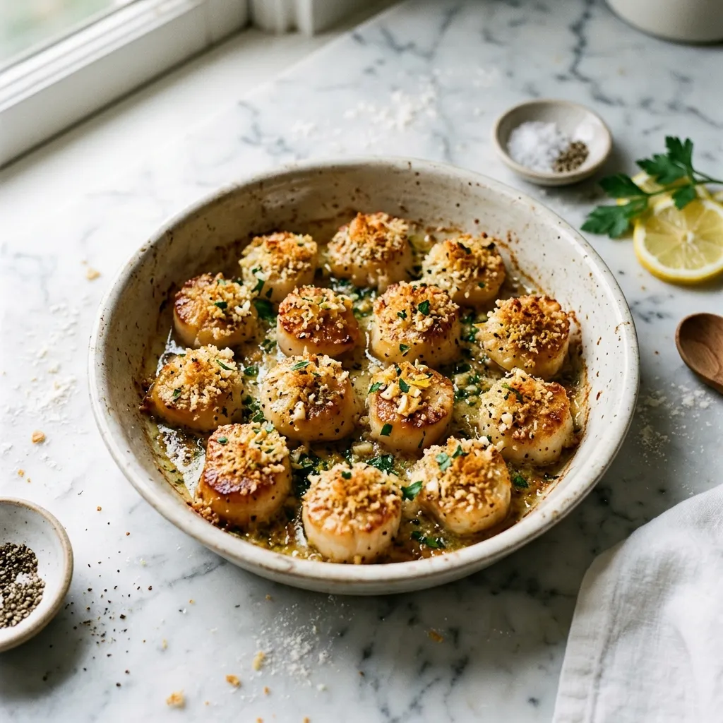 Baked Sea Scallops
