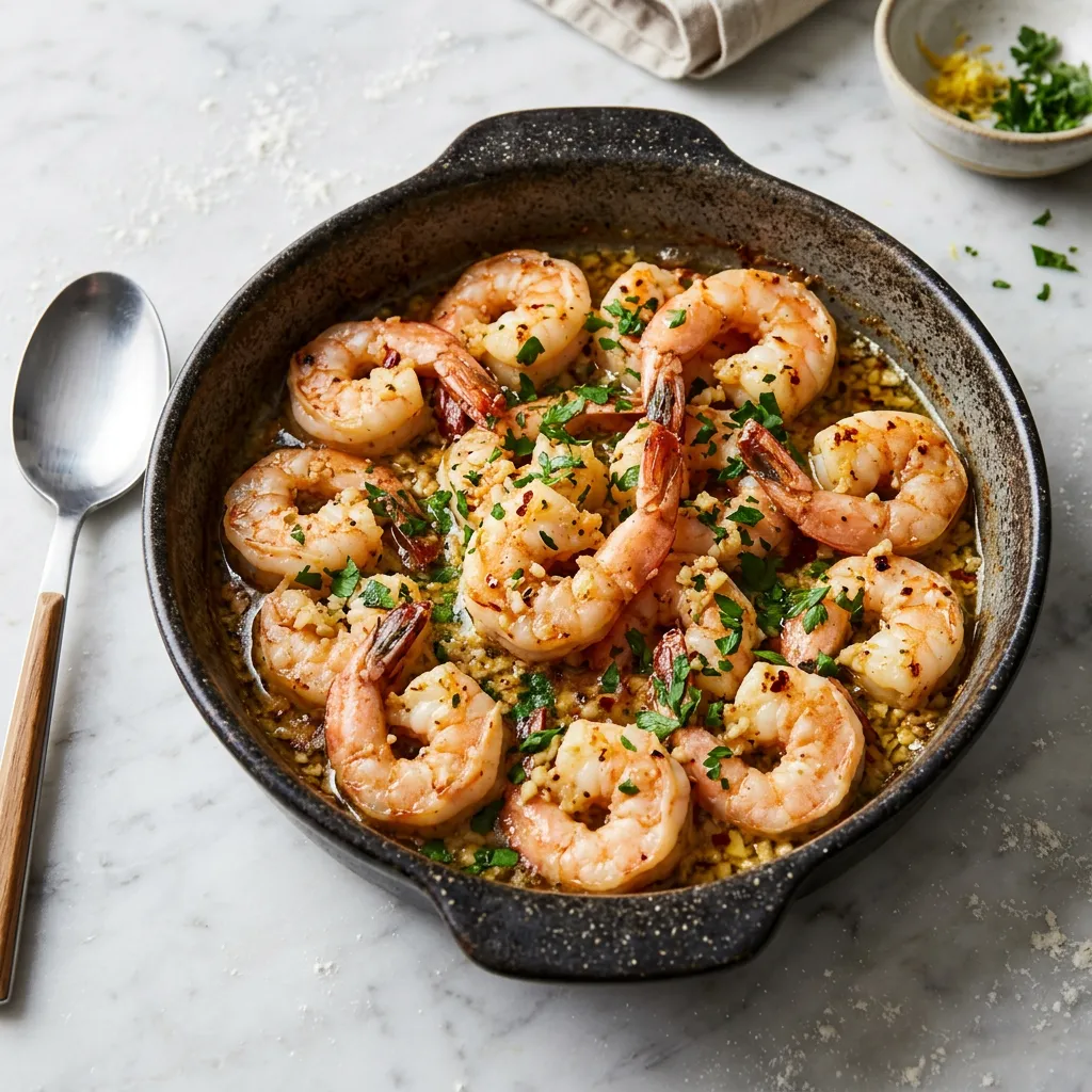 Baked Shrimp Scampi With Lemon and Garlic