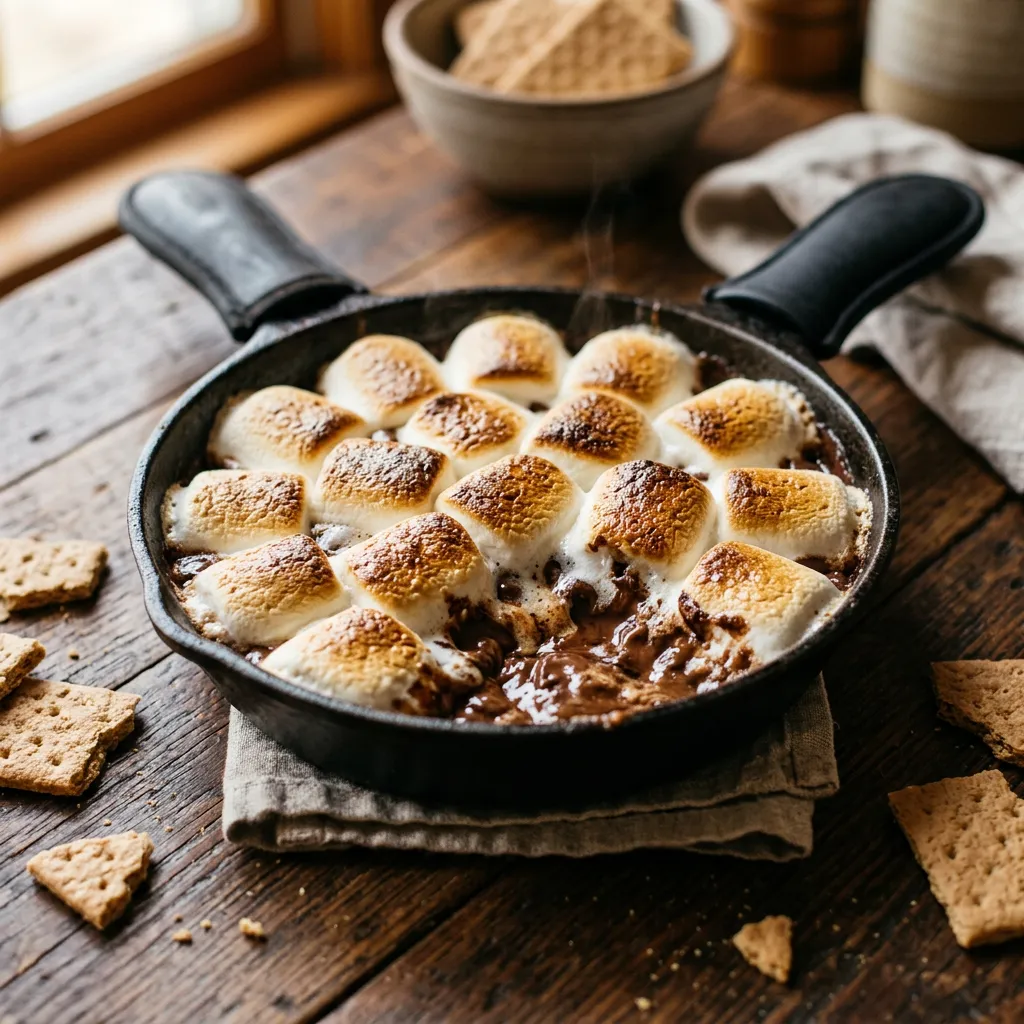 Baked S’mores Skillet Dip Recipe