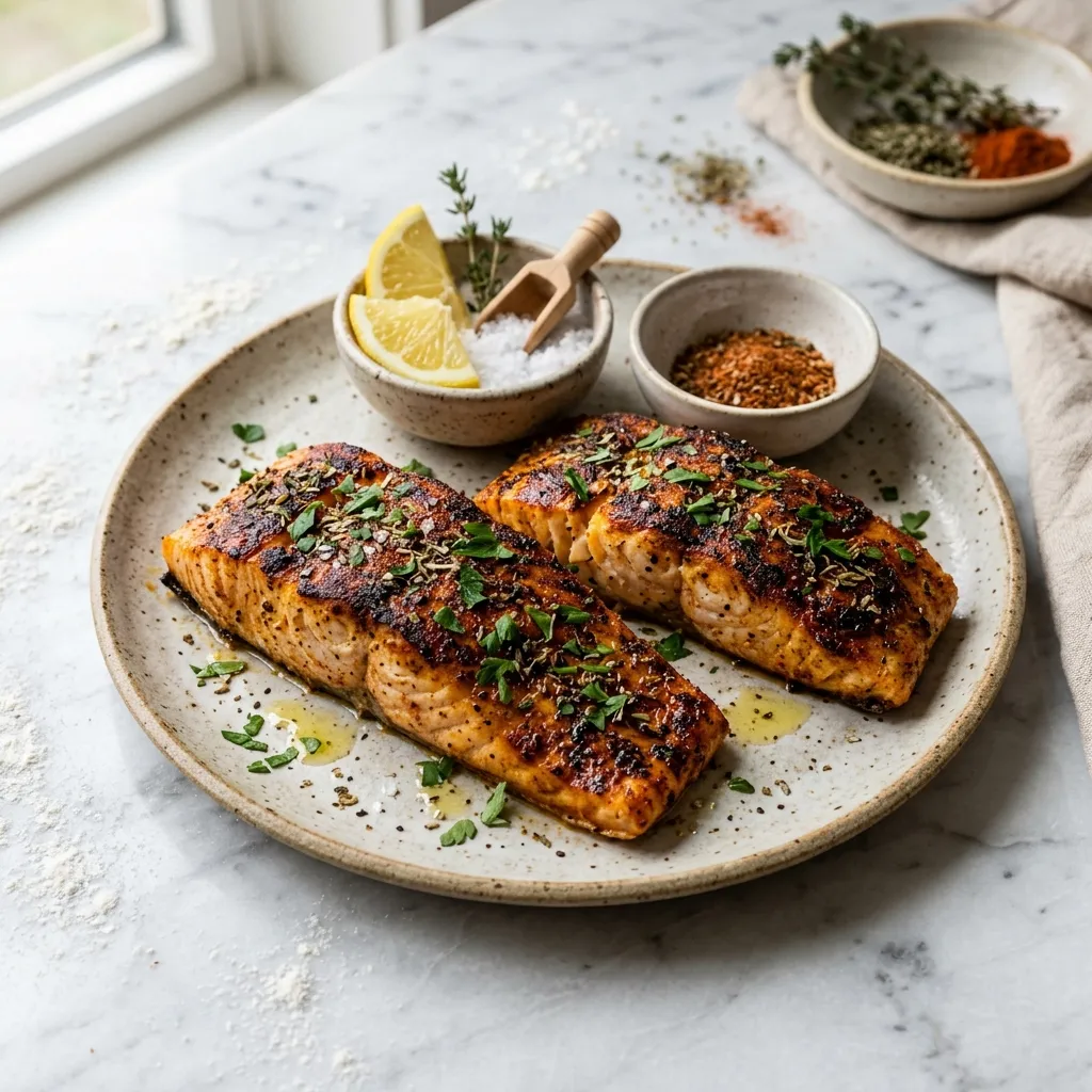 Baked Spicy Halibut Fillets Recipe