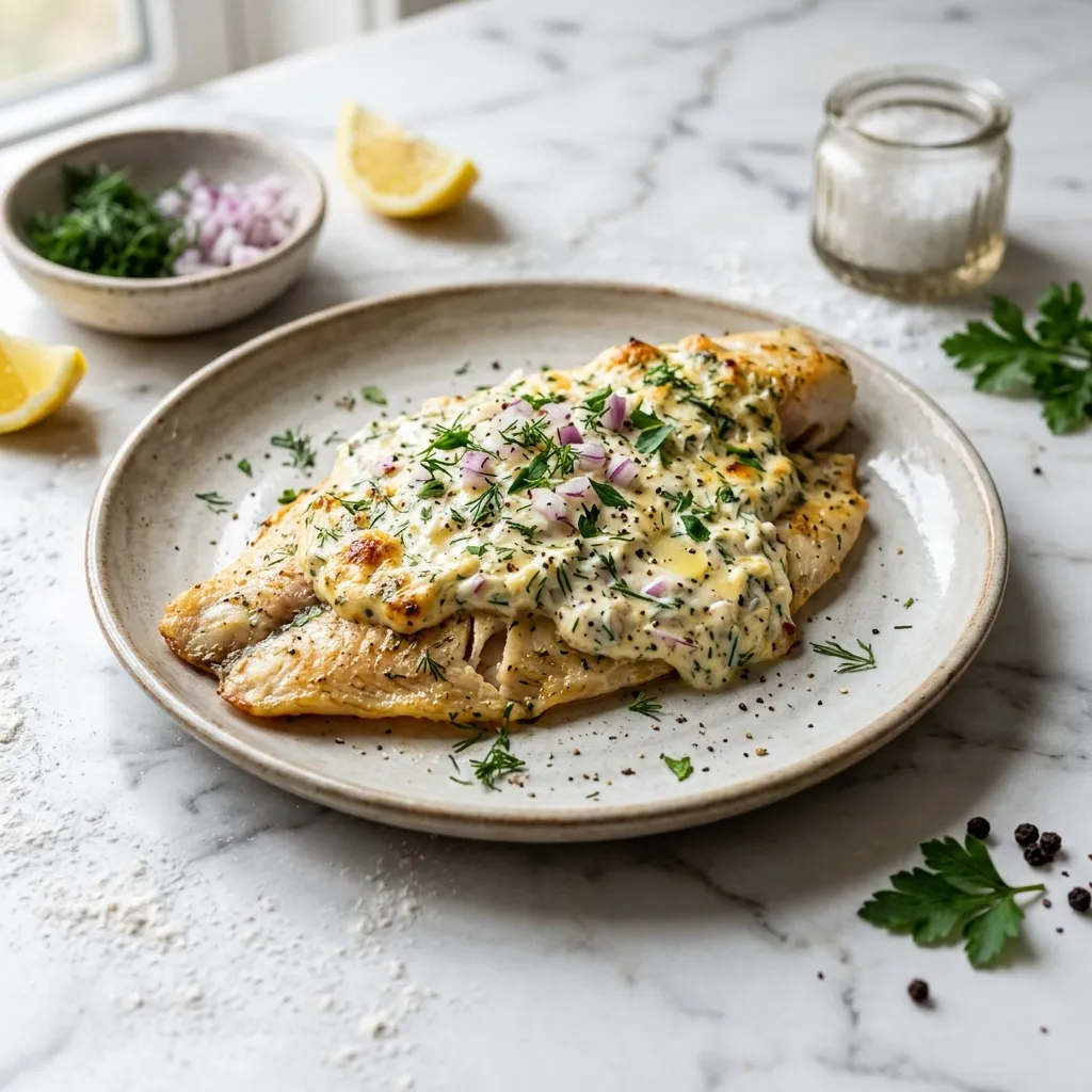 Baked Tilapia With Dill and Sour Cream