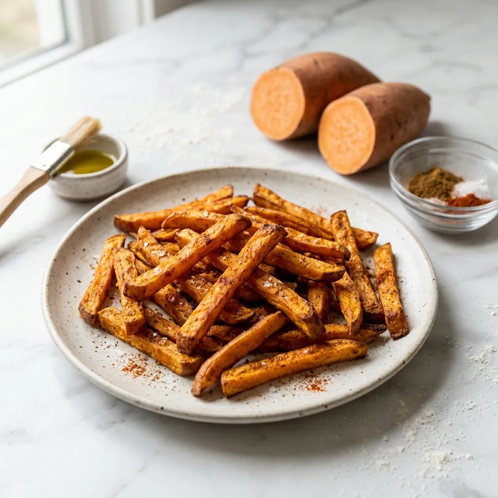 Baked Vegan Sweet Potato Fries