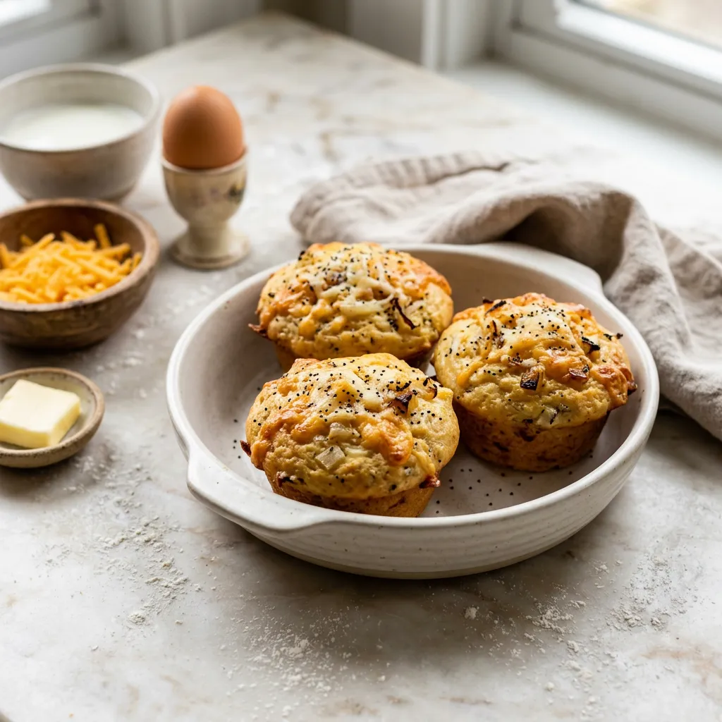 Baking Mix Savory Cheese Muffins Recipe