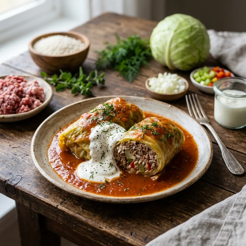 Balandeliai: Lithuanian Stuffed Cabbage