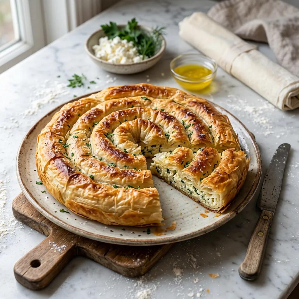 Balkan Feta-Cream Cheese Pie (Burek sa Sirom)