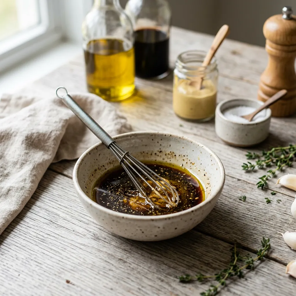 Balsamic and Mustard Vinaigrette