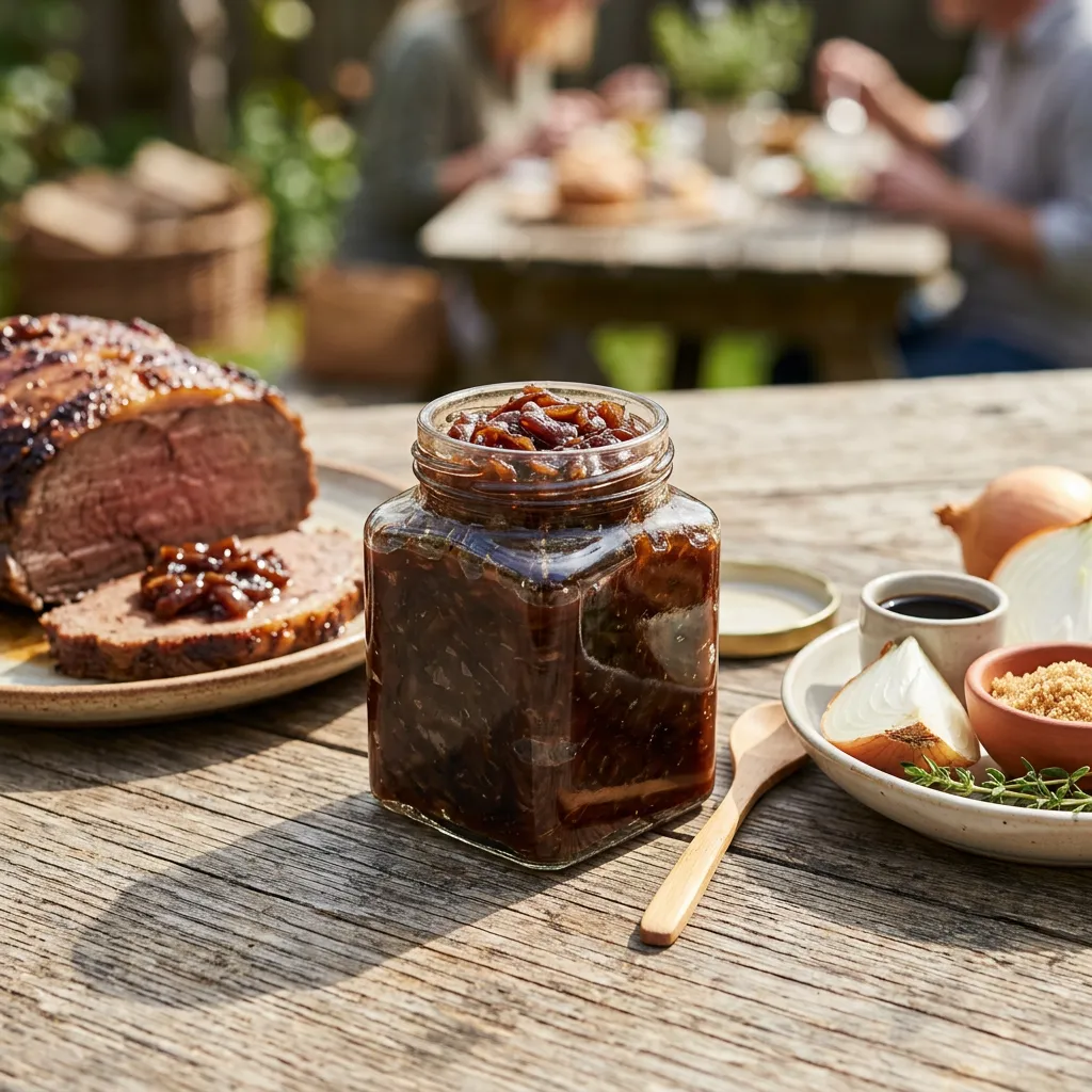 Balsamic Onion Jam With a Bacon Variation