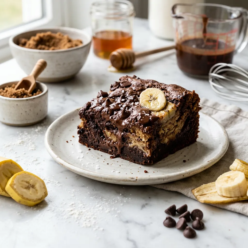 Banana Bread Brownies Recipe