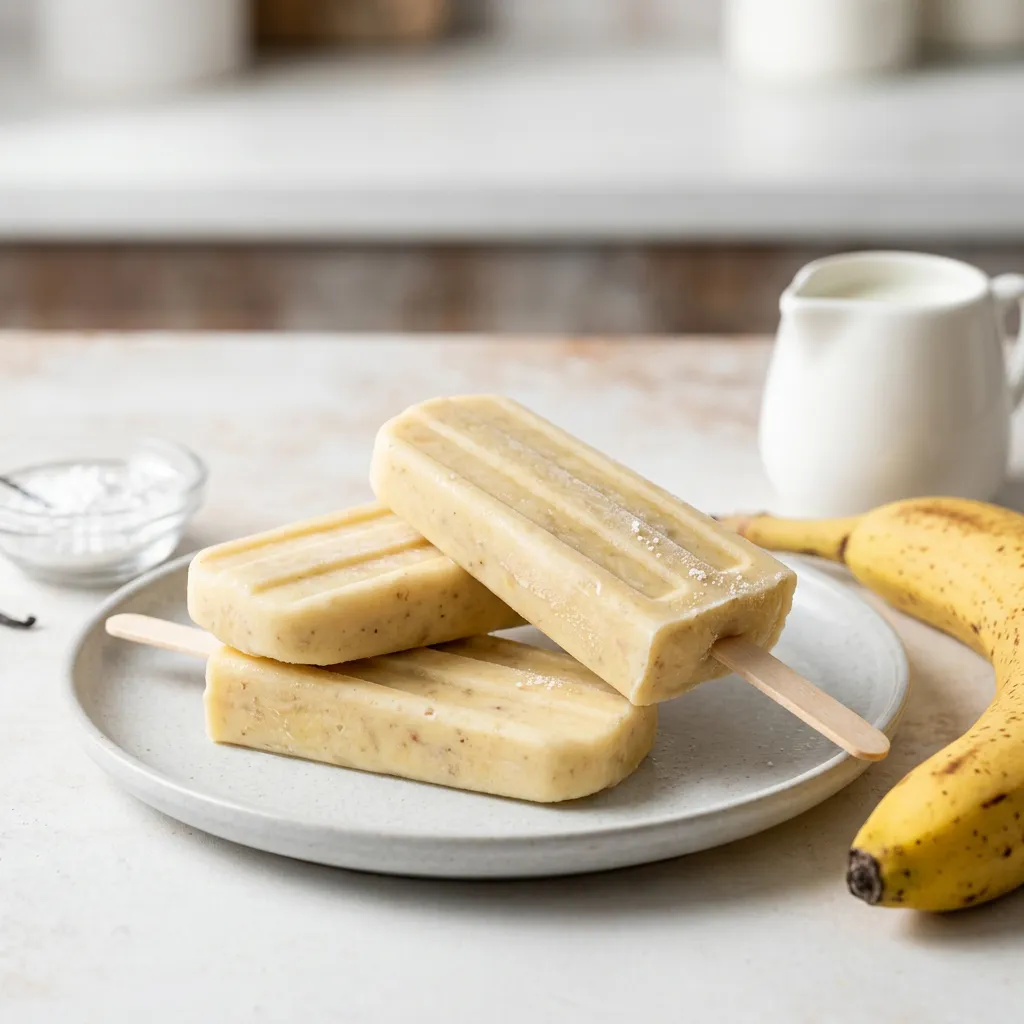 Banana Popsicles