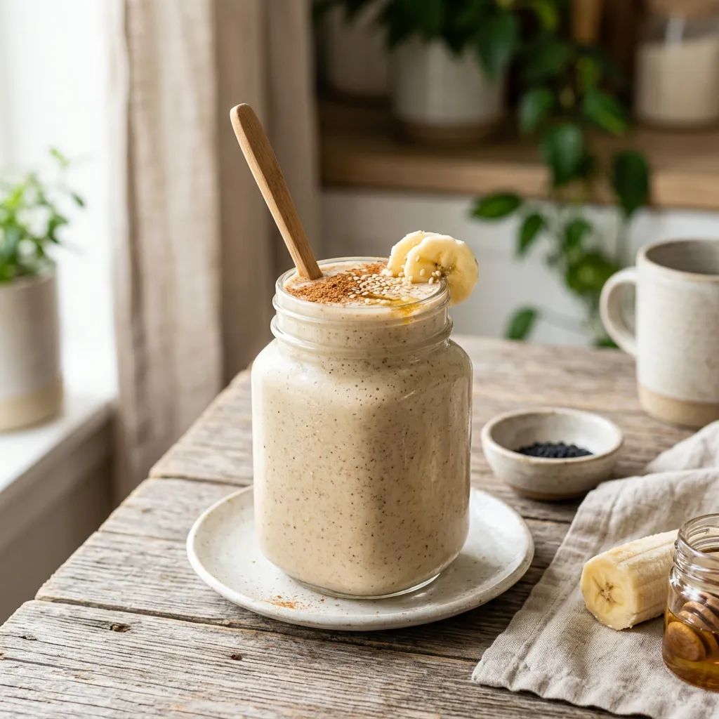 Banana Tahini Smoothie Recipe