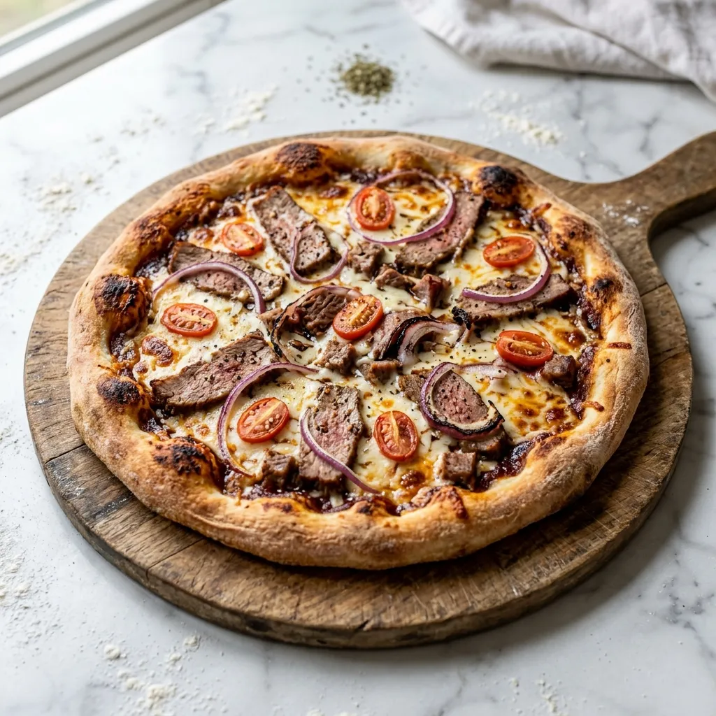 Barbecue Beef Pizza