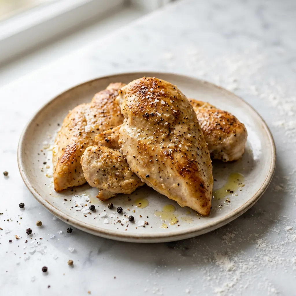 Finished Basic Baked Chicken Breasts dish