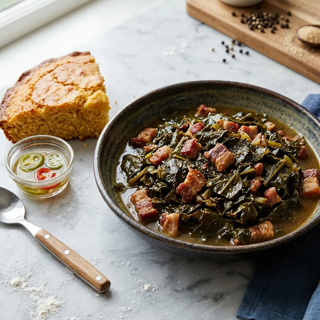 Basic Cooked Mustard Greens