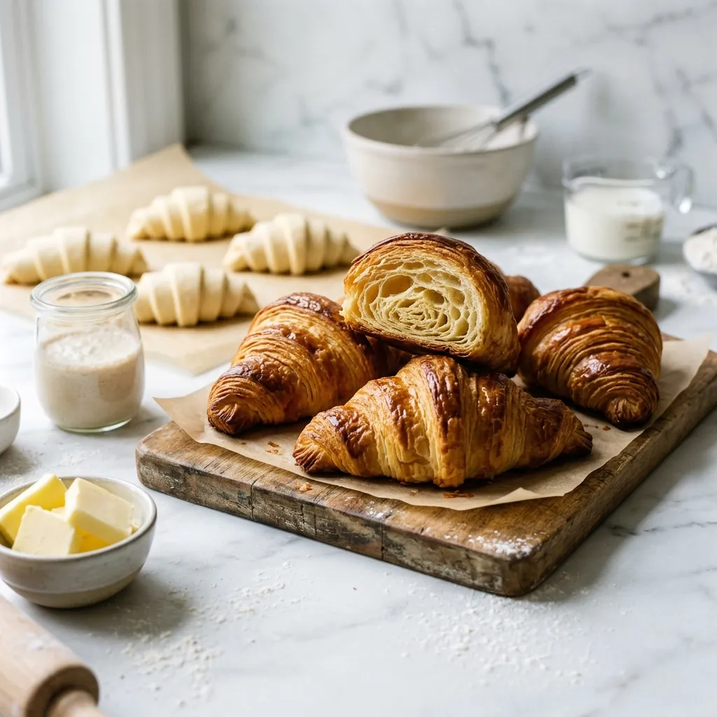 Basic Homemade Croissant Pastry Dough