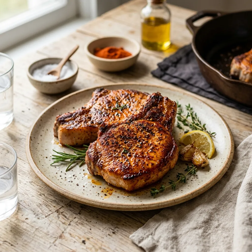 Basic Paprika Pork Chops