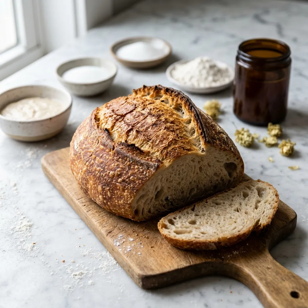 Basic Sourdough Beer Bread Recipe