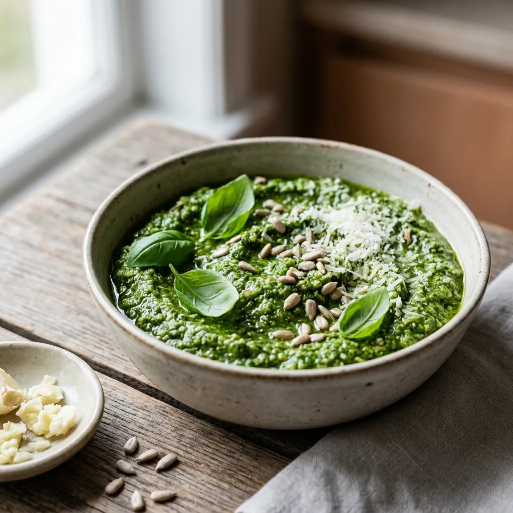 Basil Sunflower Seed Pesto