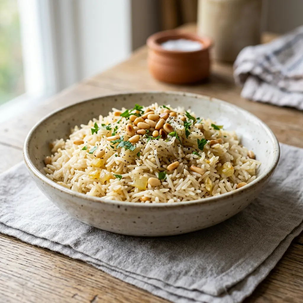 Basmati Rice With Pine Nuts