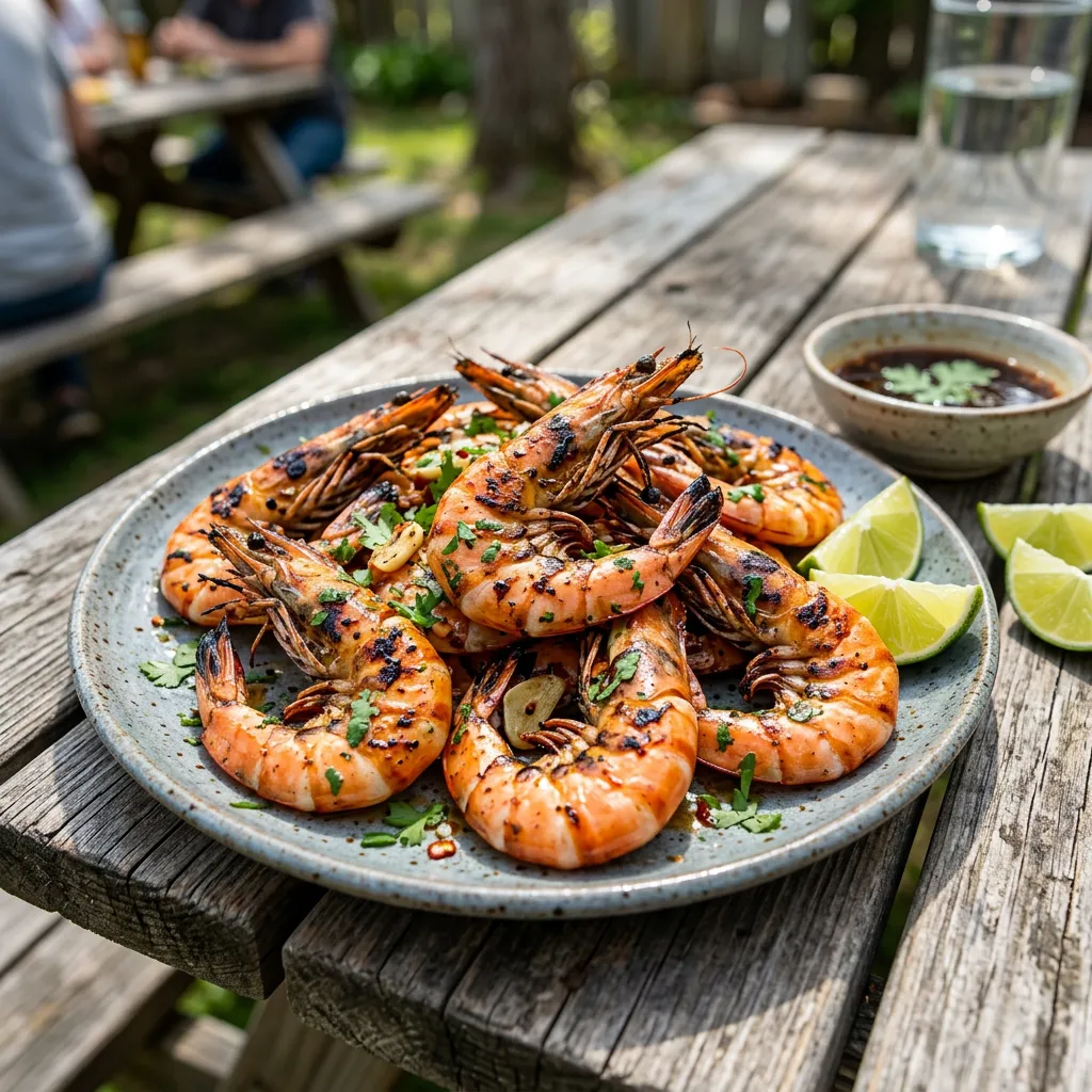 BBQ Thai Garlic Shrimp in the Shell