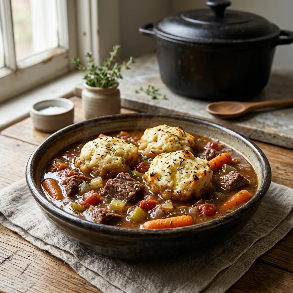 Beef Stew With Dumplings