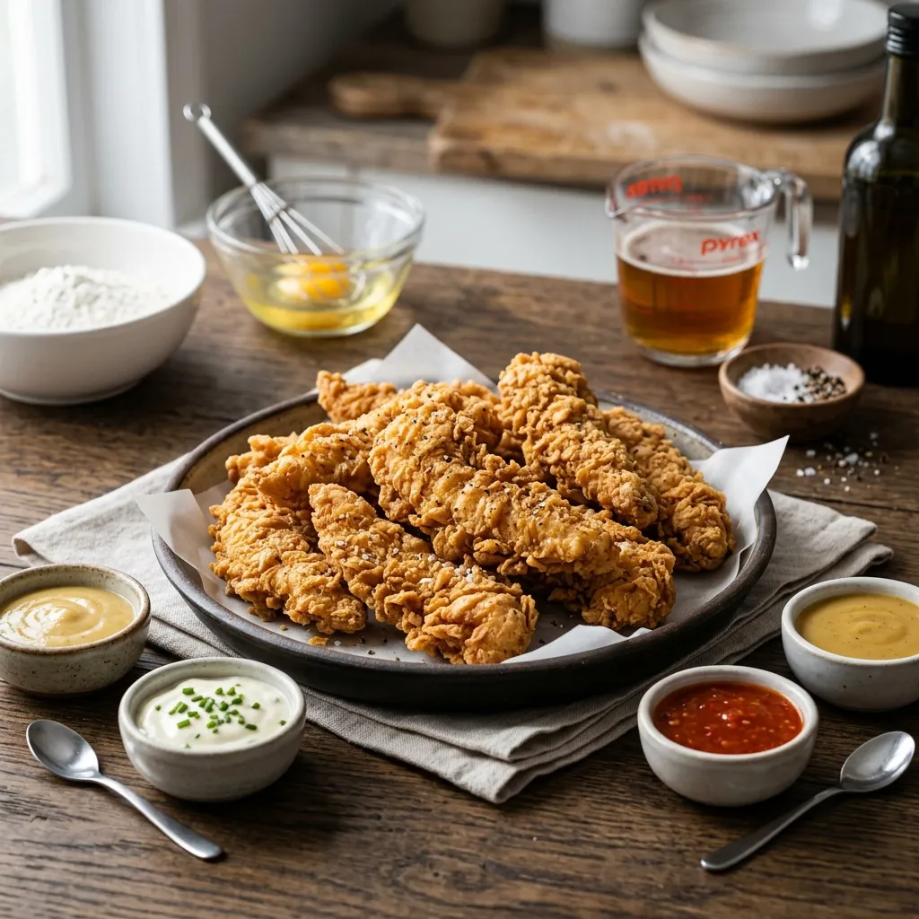 Beer-Battered Chicken Strips