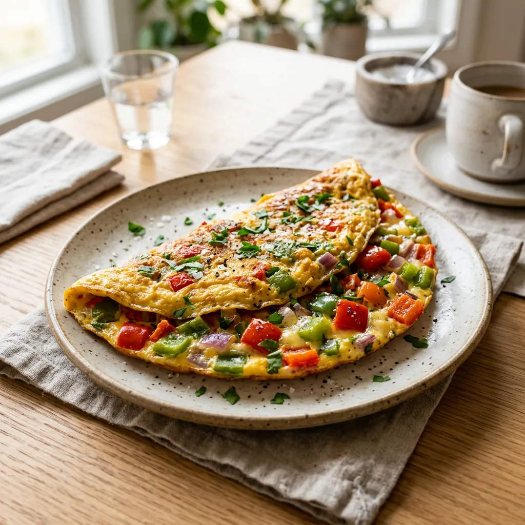 Bell Pepper Vegetarian Omelet