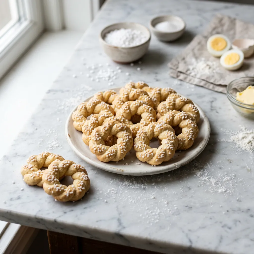 Berlinerkranser (Norwegian Butter Cookies) Recipe