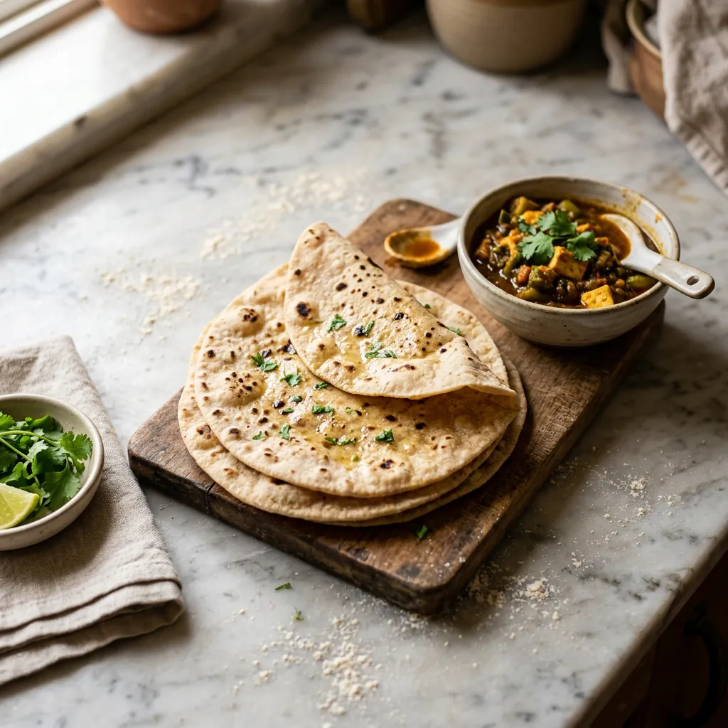 Besan Ki Roti (Bengal Gram Flour Flatbread)