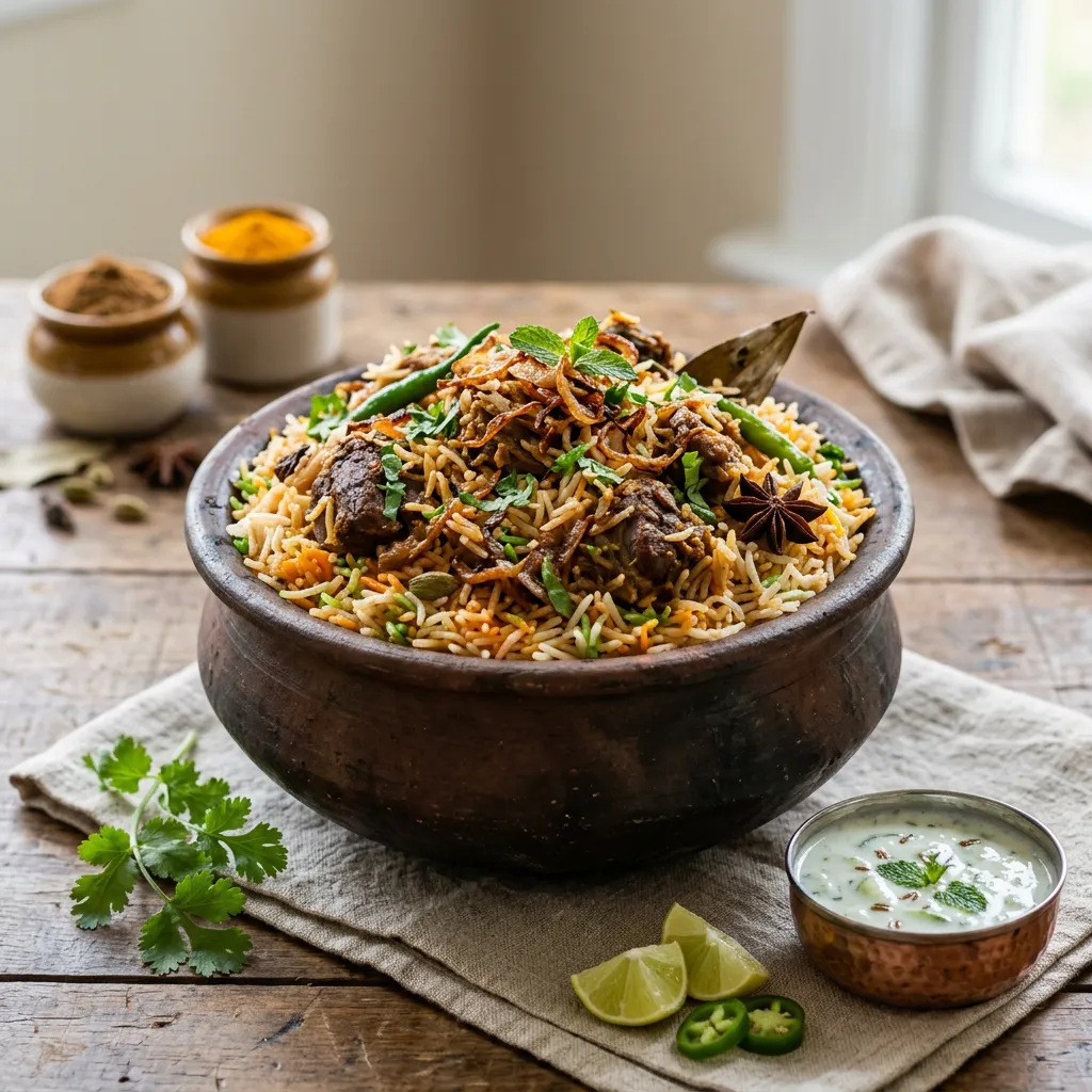 Biryani With Goat Meat
