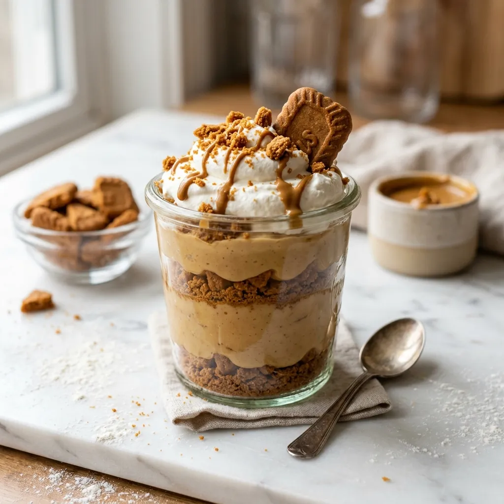Biscoff Cookie Pudding Parfait