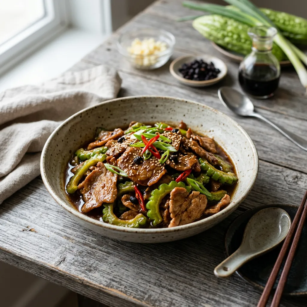 Bitter Melon Stir Fry With Pork