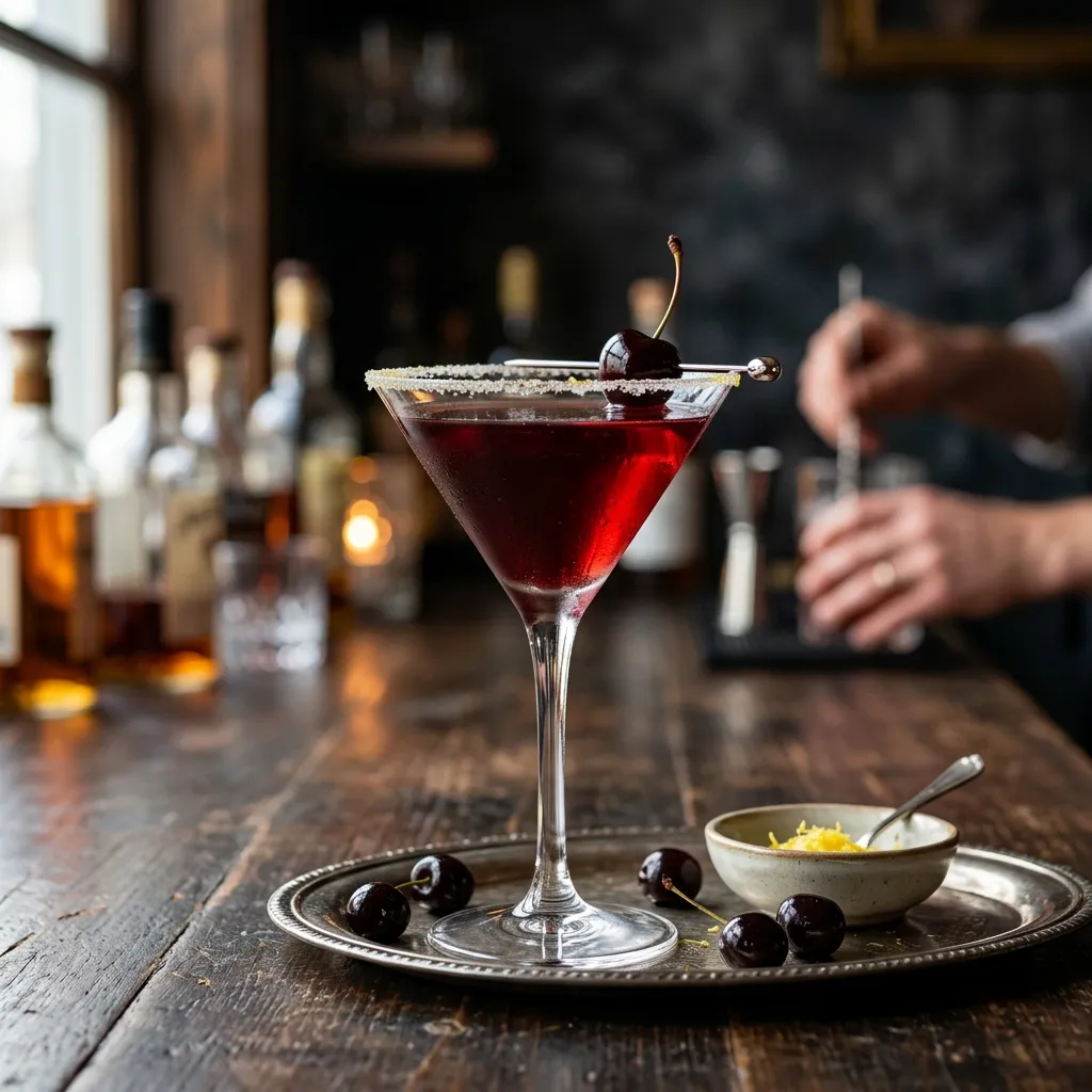 Black Cherry Breeze Cocktail
