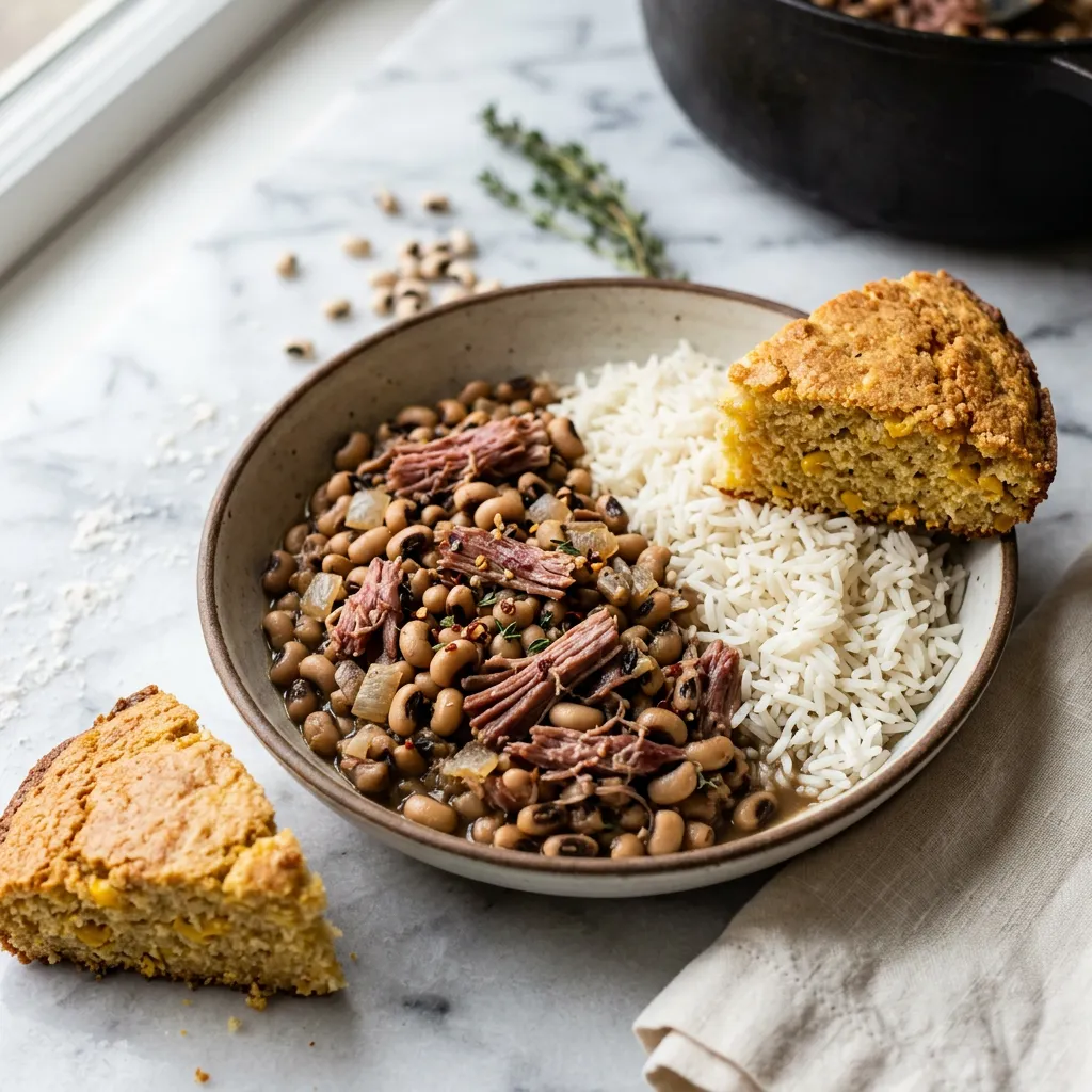 Black-Eyed Peas With Ham Hocks (Hoppin' John)