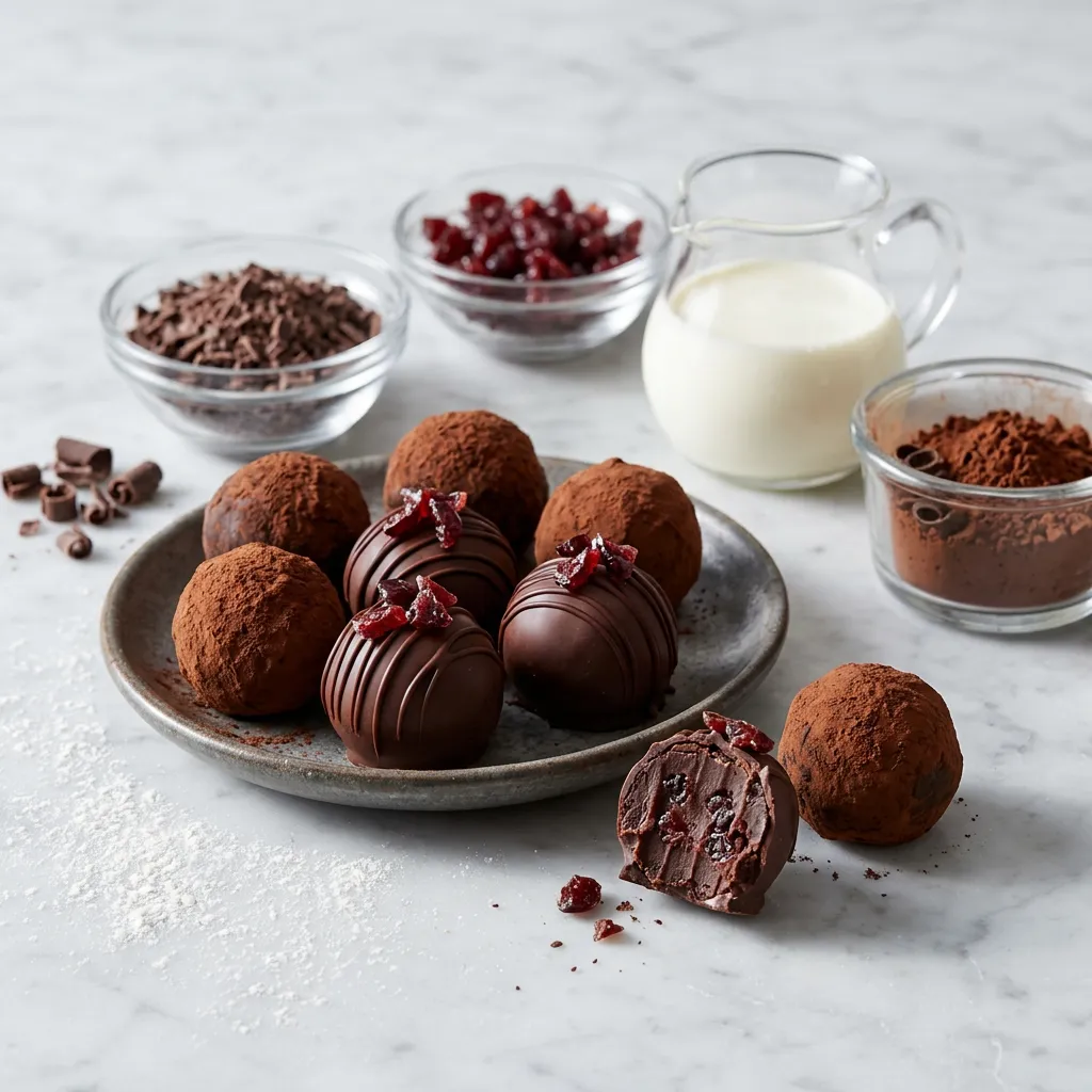 Black Forest (Chocolate Cherry) Truffles Recipe