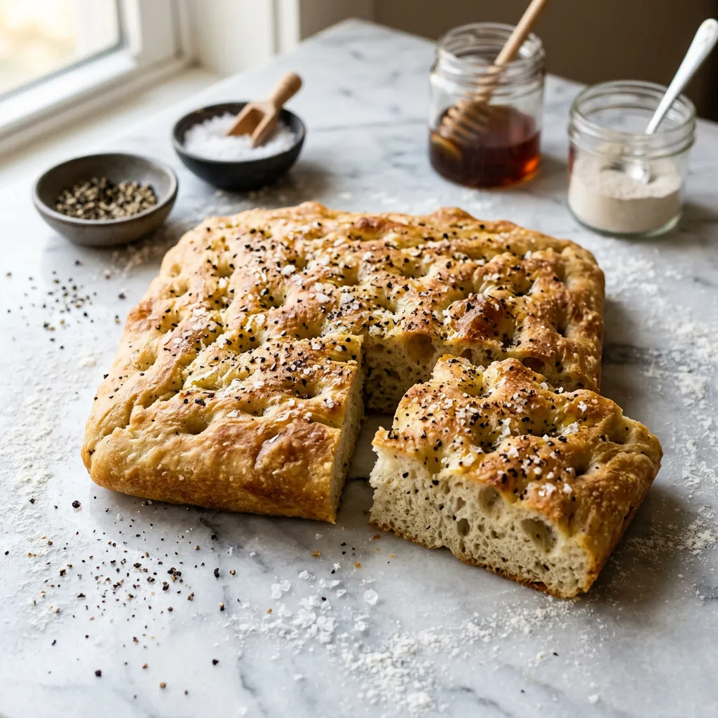 Black Pepper Focaccia Recipe
