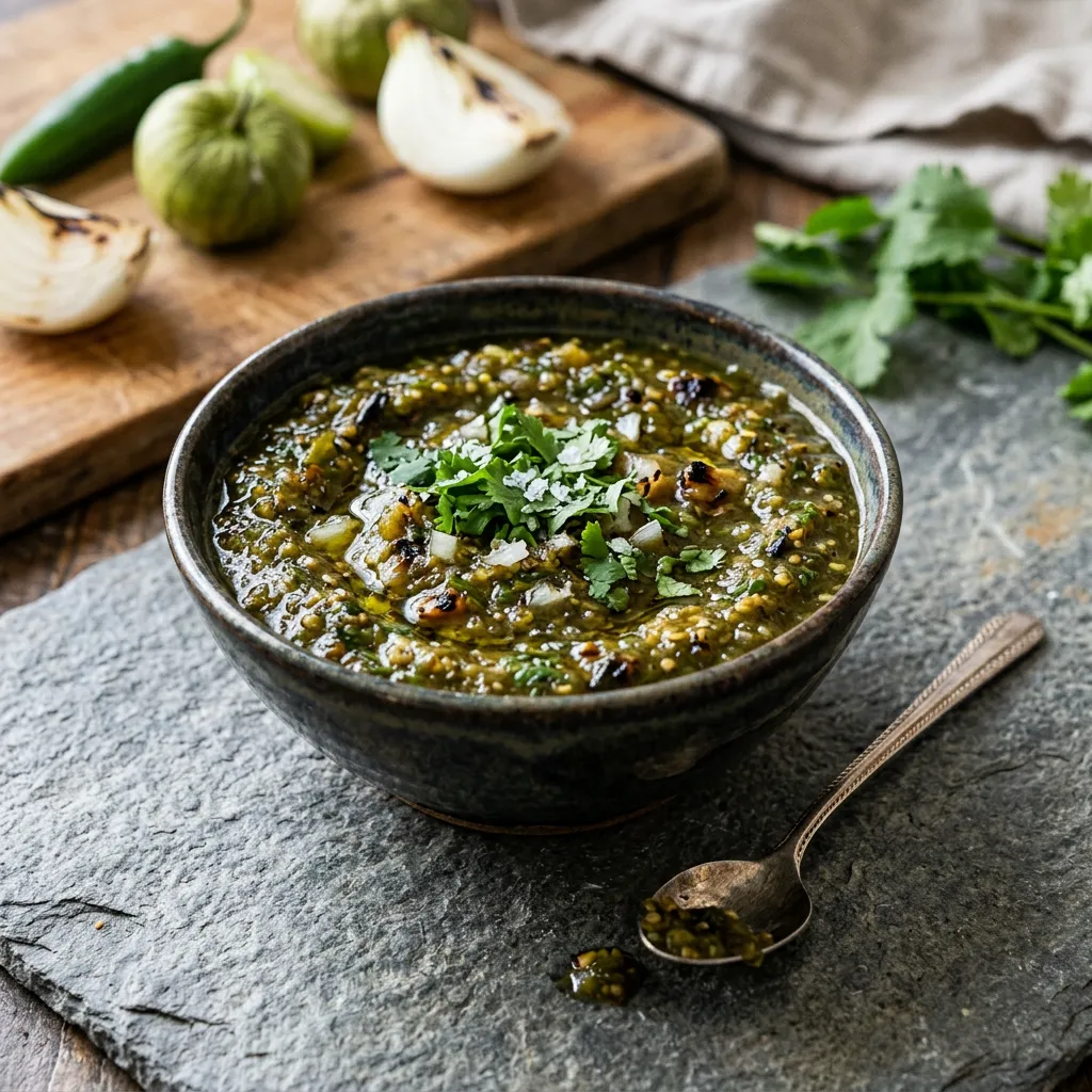 Blackened Tomatillo Salsa