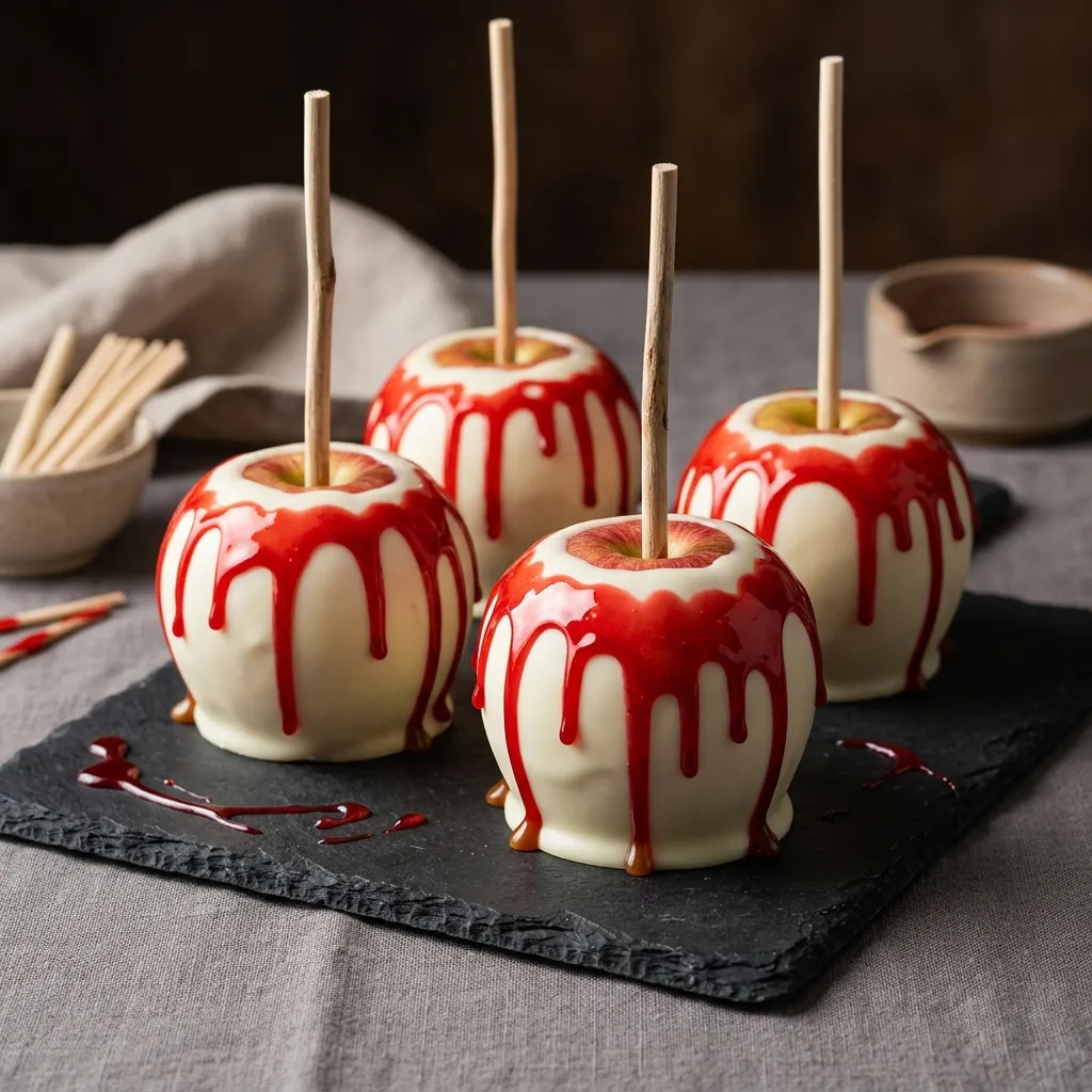 Bloody Caramel Apples