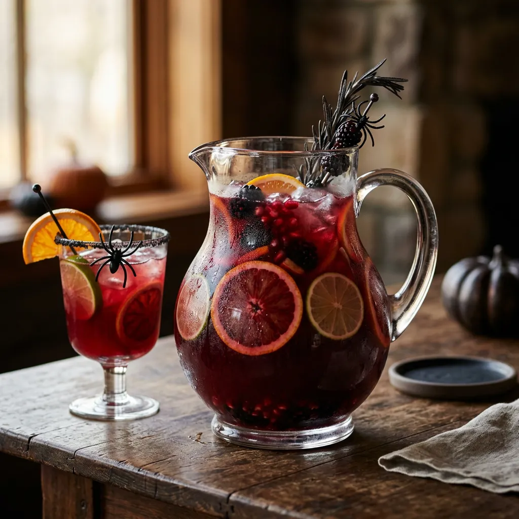 Bloody Rum Punch for Halloween
