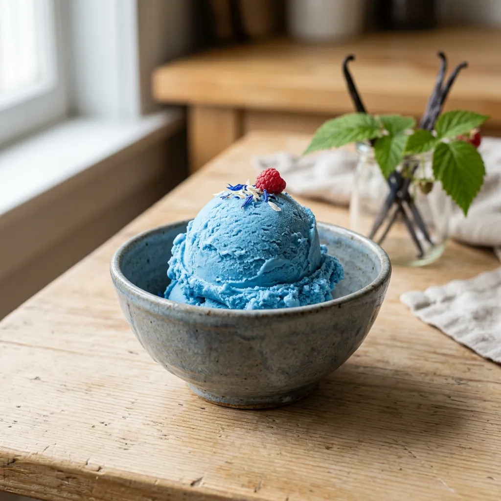 Finished Blue Moon Ice Cream Recipe dish