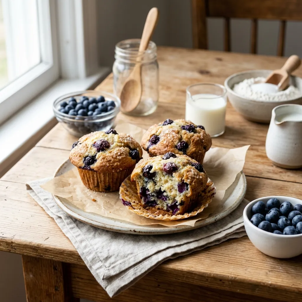 Blueberry and Ricotta Muffins