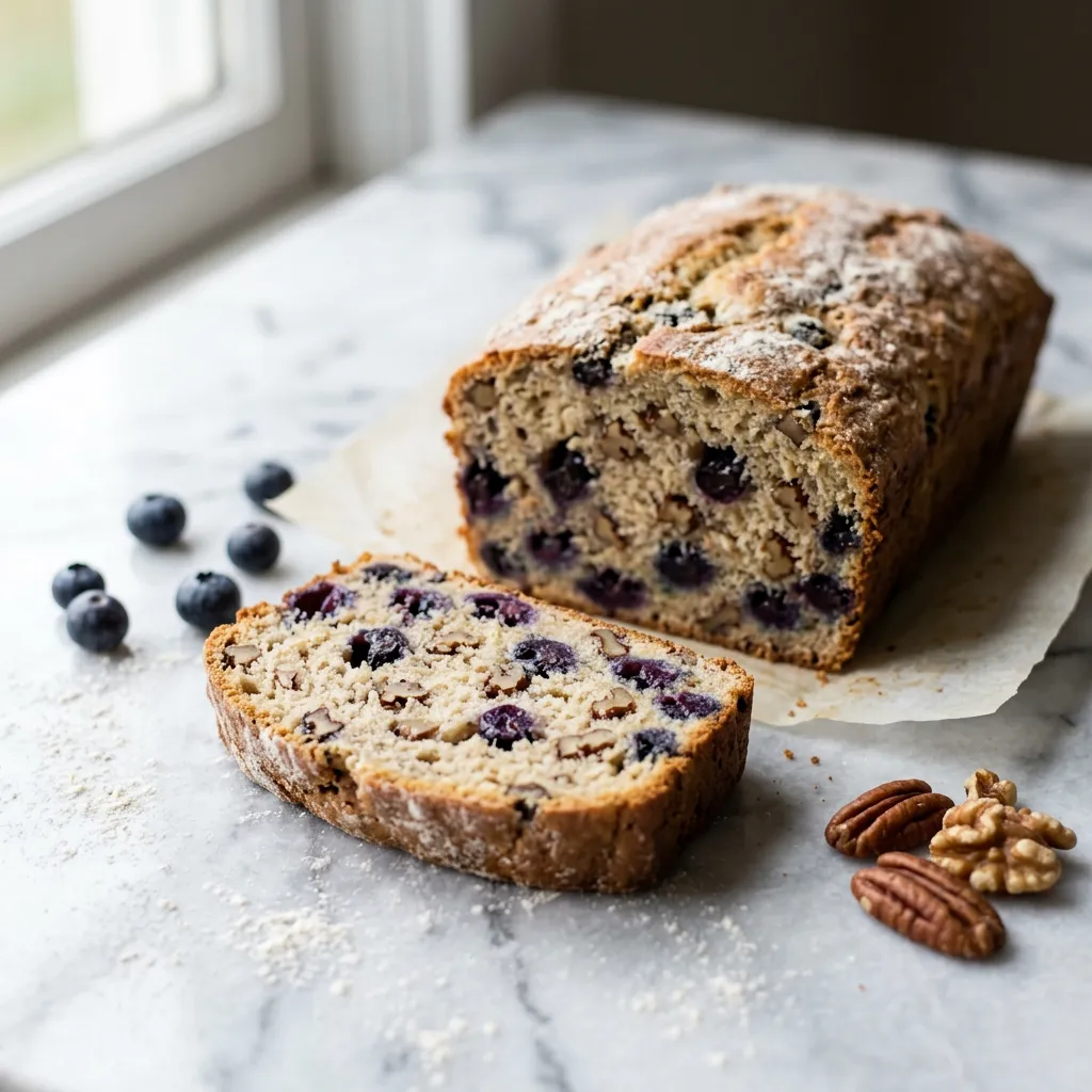 Blueberry Bread With Walnuts or Pecans