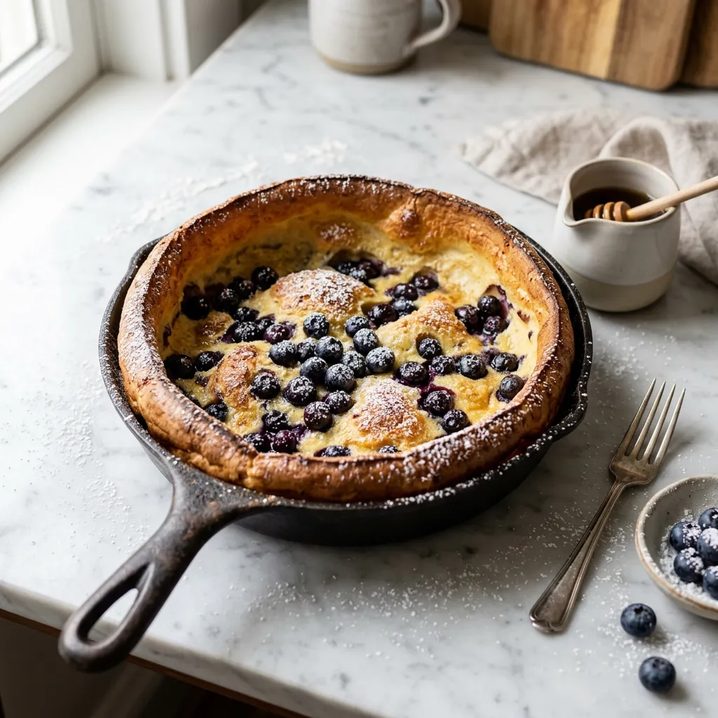 Blueberry Dutch Baby Pancake