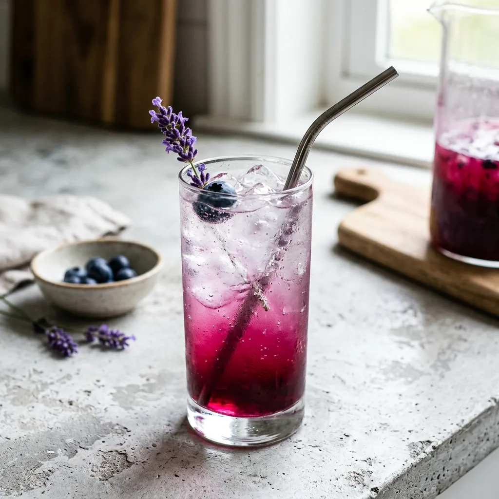 Blueberry Lavender Vodka Spritzer