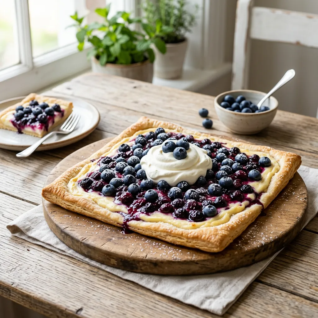 Blueberry Pizza With Cream Cheese