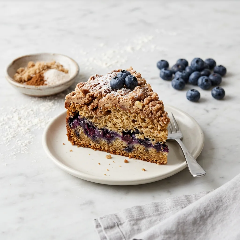 Blueberry Sour Cream Coffee Cake (Dairy)