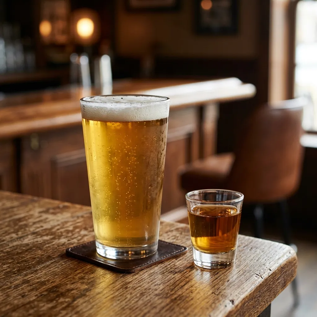 Boilermaker Beer and Whiskey Shooter