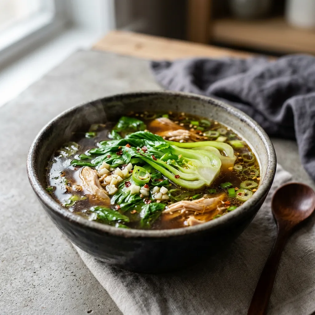 Bok Choy Chicken Soup