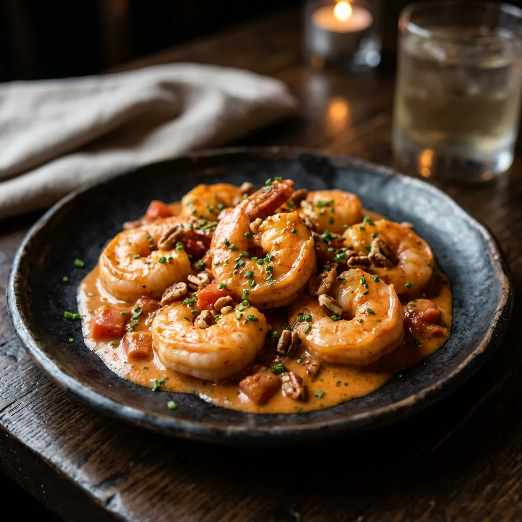 Bourbon Shrimp Flambé Recipe